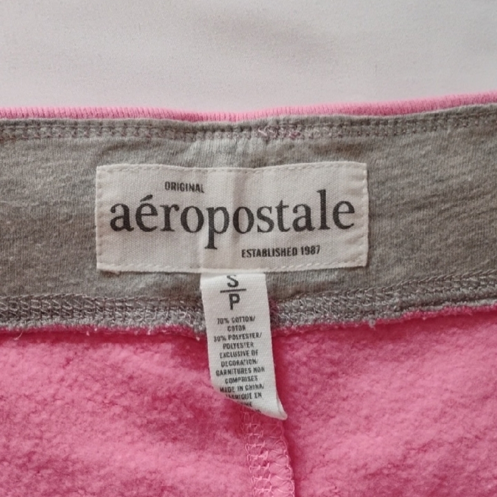 Aeropostale Pink Joggers with Logo - Picture 2 of 4